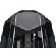 Душевой бокс Erlit Comfort 120 x 120 см, четверть круга, стекло тонированное, профиль черный, ER5720TB4
