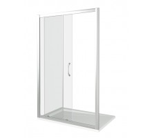 Душевая дверь в нишу Good Door Latte WTW-110-C-WE, 110 х 185 см, стекло прозрачное, белый, ЛА00008