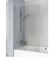 Шторка для ванны Riho VZ Scandic NXT X409, 90x150 см, цвет профиля черный, стекло прозрачное, левая/правая, G001162121