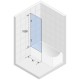 Шторка для ванны Riho VZ Scandic NXT X409, 90x150 см, цвет профиля черный, стекло прозрачное, левая/правая, G001162121