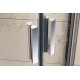 Душевая дверь в нишу Ravak Blix BLDP2-110, профиль белый, витраж транспарент, 0PVD0100Z1