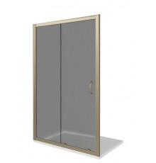 Душевая дверь в нишу Good Door Jazze WTW-130-B-BR, 130 х 185 см, стекло тонированное бронза, бронза, ДЖ00033