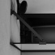 Душевая шторка на ванну Am.Pm Gem 80 х 140 см, неподвижная, профиль черный матовый, стекло матовое, W90BS-080-140BM