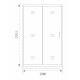 Душевая дверь в нишу Good Door Antares WTW-120-C-CH, 120 х 195 см, стекло прозрачное, хром, АН00002