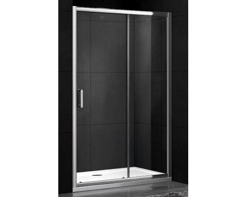 Душевая дверь Gemy Victoria, 170 х 190 см, раздвижная, стекло прозрачное, профиль хром, S30191G
