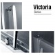 Душевая дверь Gemy Victoria, 170 х 190 см, раздвижная, стекло прозрачное, профиль хром, S30191G