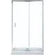 Душевая дверь в нишу Aquanet SD, 100 x 190 см, стекло прозрачное, профиль хром, SD-1000A