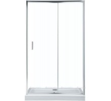 Душевая дверь в нишу Aquanet SD, 110 x 190 см, стекло прозрачное, профиль хром, SD-1100A