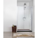 Душевая дверь в нишу Bravat Line BD120.4101A, 120 x 200 см, раздвижная, стекло прозрачное, хром