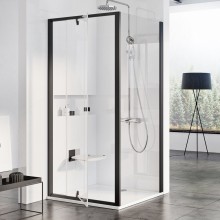 PDOP1-80 черный + транспарент, Ravak Pivot душевая дверь одноэлементная