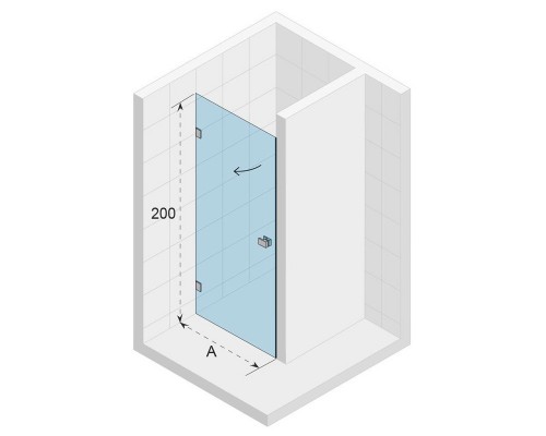 Душевая дверь Riho SZ Scandic NXT X101 78x200 см, цвет профиля хром, стекло прозрачное, левая/правая