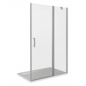 Душевая дверь в нишу Good Door Mokka WTW-140-C-WE, 140 х 185 см, стекло прозрачное, белый, МК00008