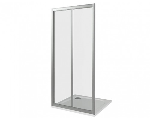 Душевая дверь в нишу Good Door Infinity SD-100-G-CH, 100 х 185 см, стекло матовое Грейп, хром, ИН00048
