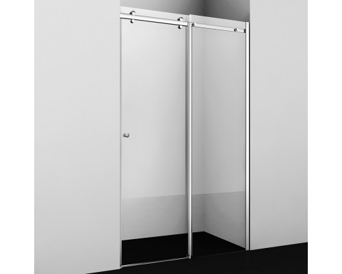 Душевая дверь в нишу WasserKRAFT Vils 56R, 100 х 200 см, профиль серебристый, стекло прозрачное, 56R12