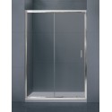 Душевая дверь в нишу BelBagno UNO, 130 х 185 см, стекло прозрачное/рифлёное, профиль хром