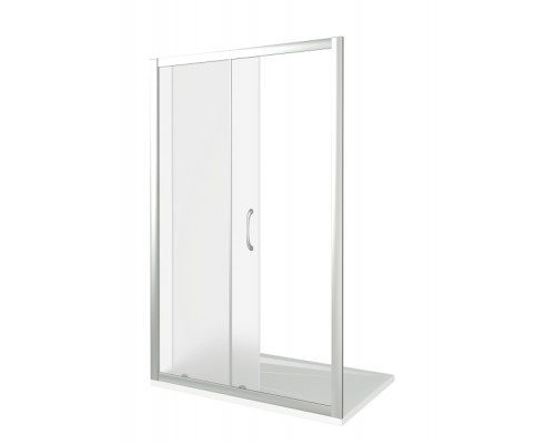 Душевая дверь в нишу Good Door Latte WTW-130-G-WE, 130 х 185 см, стекло матовое Грейп, белый, ЛА00024
