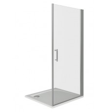 Душевая дверь в нишу Good Door Mokka DR-80-C-WE, 80 х 185 см, стекло прозрачное, белый, МК00011