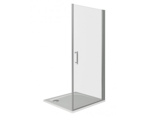 Душевая дверь в нишу Good Door Mokka DR-80-C-WE, 80 х 185 см, стекло прозрачное, белый, МК00011