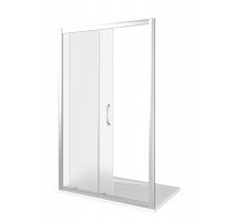Душевая дверь в нишу Good Door Latte WTW-110-G-WE, 110 х 185 см, стекло матовое Грейп, белый, ЛА00022