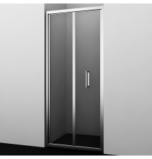 Душевая дверь в нишу WasserKRAFT Weser 78F, 100 х 200 см, профиль серебристый, стекло прозрачное, 78F12