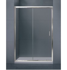 Душевая дверь в нишу BelBagno UNO, 155 х 185 см, стекло прозрачное/рифлёное, профиль хром