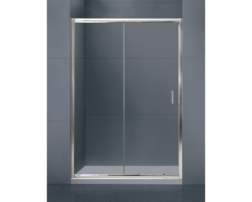 Душевая дверь в нишу BelBagno UNO, 155 х 185 см, стекло прозрачное/рифлёное, профиль хром