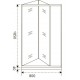 Душевая дверь в нишу Good Door Infinity SD-80-G-CH, 80 х 185 см, стекло матовое Грейп, хром, ИН00046