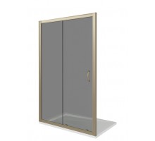 Душевая дверь в нишу Good Door Jazze WTW-140-B-BR, 140 х 185 см, стекло тонированное бронза, бронза, ДЖ00034