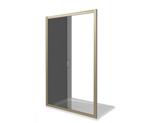 Душевая дверь в нишу Good Door Jazze WTW-110-B-BR, 110 х 185 см, стекло тонированное бронза, бронза, ДЖ00031