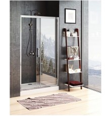 Душевая дверь в нишу Aquanet Delta NPE6121, 130 x 200 см, стекло прозрачное, профиль хром, 273612