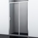 Душевая дверь WasserKRAFT  41S13 110 x 200 см, стекло прозрачное, профиль серебристый