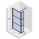 Душевая стенка Riho Grid XL GB402, 90 см, со свободным входом, стекло прозрачное, профиль черный, G004037121