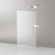 Душевая стенка Cezares Liberta 100 см со свободным входом, стекло прозрачное, профиль хром, LIBERTA-L-2-100-120-C-Cr