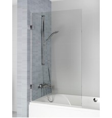 Шторка для ванны Riho VZ Scandic NXT X107, 100x150 см, цвет профиля хром, стекло прозрачное, левая/правая