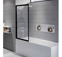 Шторка для ванны Riho Lucid GD501 80 G005046121 цвет профиля - черный, 80 x 150 см