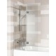Шторка для ванны Riho VZ Scandic NXT X500 Yukon, 117,5x150 см, цвет профиля черный, стекло прозрачное, левая/правая