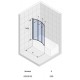 Стеклянная шторка для ванны Riho Alta 100 x 140 см G008001111
