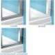 Боковая стенка шторки на ванну Ravak APSV-70, профиль белый, витраж транспарент, 95010102Z1