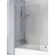 Шторка для ванны Riho VZ Scandic NXT X409, 70x150 см, цвет профиля черный, стекло прозрачное, левая/правая, G001160121