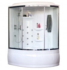 Душевая кабина Royal Bath RB140ALP-T-CH, 140 х 95 см, стекло прозрачное, L/R