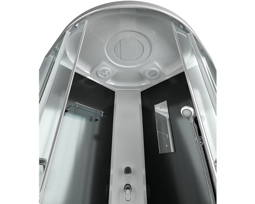 Душевая кабина Erlit Comfort 90 x 90 см, четверть круга, стекло тонированное, профиль хром, ER350926-C4-RUS