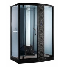 Душевая кабина Orans Diamond 120 x 90 см с функцией турецкая баня, черная, дверь слева/справа, SR-89105S-black