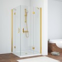 Душевой уголок Vegas Glass AFA, 110 x 110 см, профиль золото, стекло прозрачное