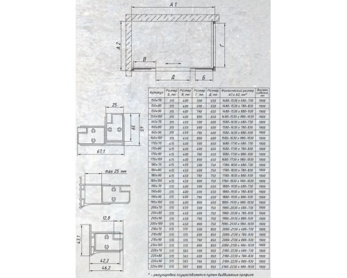 Душевой уголок Vegas Glass Z2P+ZPV 150*90, прямоугольный, 150*90*190 см