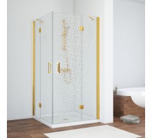 Душевой уголок Vegas Glass AFA, 100 x 100 см, профиль золото, стекло фея
