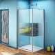 Душевое ограждение Good Door Fantasy CR -90-F-CH, 90 х 90 х 185 см, стекло прозрачное с зеркальным рисунком, хром, ФА00006