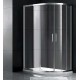 Душевой уголок Gemy Victoria S30212, 110 х 80 см, асимметричный, профиль хром, стекло прозрачное