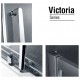 Душевой уголок Gemy Victoria S30201, 120 х 90 см, асимметричный, профиль хром, стекло прозрачное