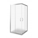 Душевое ограждение Good Door Infinity CR -90-G-CH, 90 х 90 х 185 см, стекло матовое Грейп, хром, ИН00018
