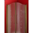 Душевой уголок Migliore Diadema, 90 х 90 х 195 см, стекло матовое с декором